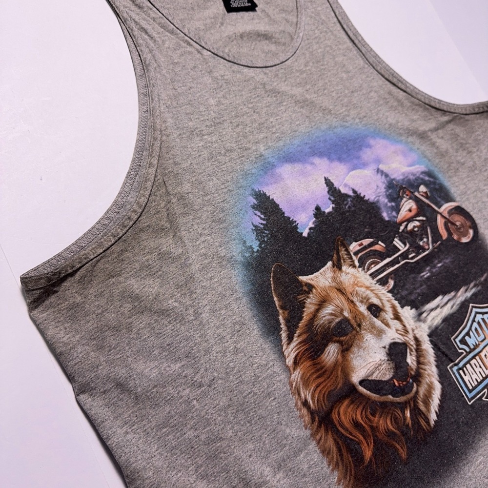 Vintage‎ Harley Davidson Tank Top Mens XL Albuquerque USA Made 90s - Picture 5 of 8
